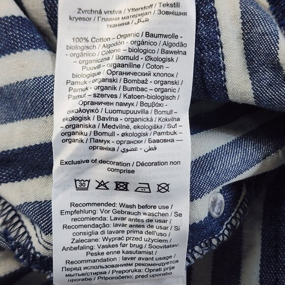 Aligne Womens Wolf Blue Stripe Cotton Pants W26 - Picture 6 of 14